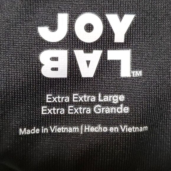 Bathing suit top. Black with gold striped. By Joy Lab..Extra Large. - Picture 6 of 7